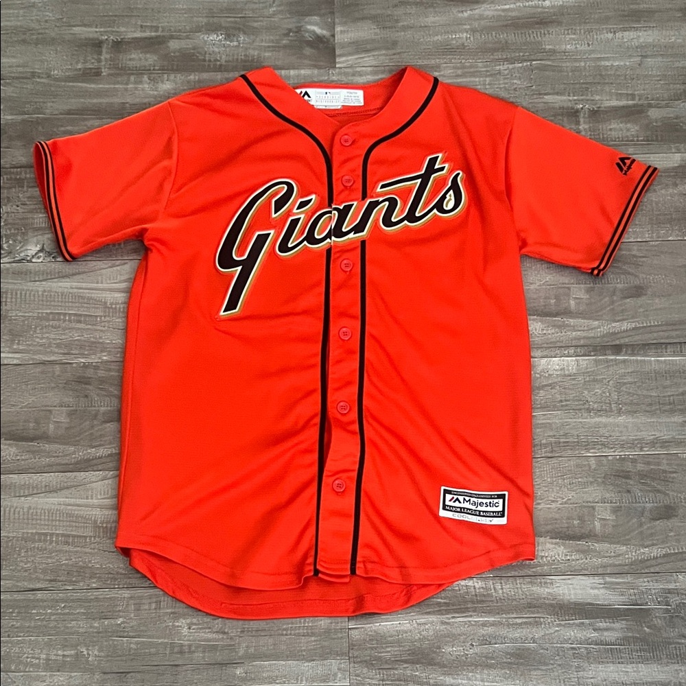 Majestic Kids Bright Orange Giants Jersey